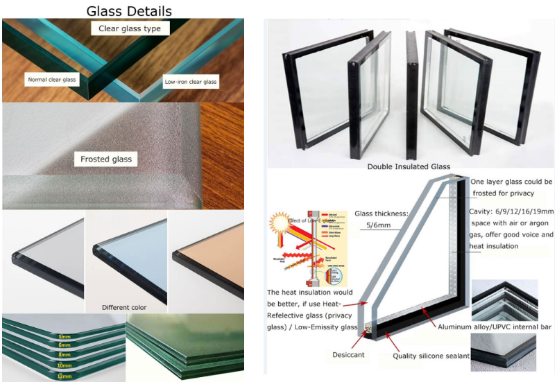 Good Quality AS2047 Customized Color Double Tempered Clear Glass Casement Aluminum Window