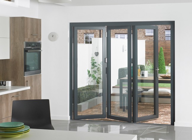 Nfrc Thermal Break Durable Double Glass Aluminum Folding Door with High Security Lock