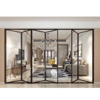 AS2047 Soundproof Heat Insulation OEM House Villa Apartment Durable Aluminium Interior Glass Exterior Bifold Doors