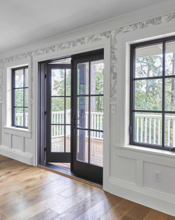High Specs American Style Thermal Break Energy Saving Customized Color Aluminum Casement Door Swing Style Door