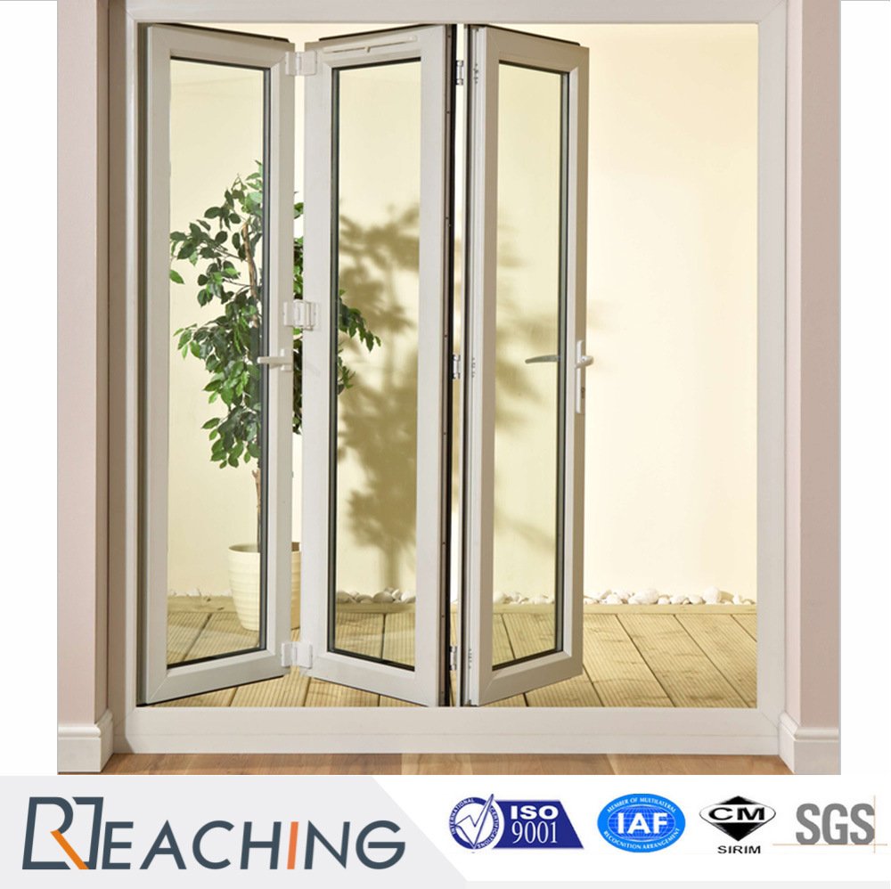Strong Double Glazing UPVC / PVC Bi Folding Door