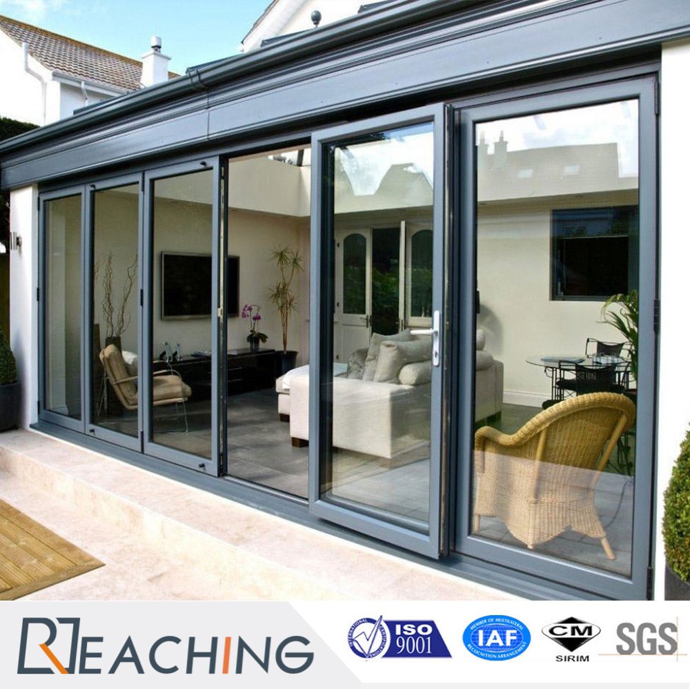 Australian Standard Double Glazing Aluminum Sliding Exterior Door from