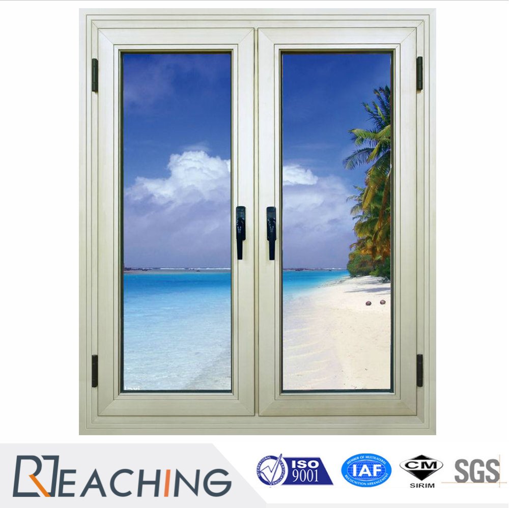 Aluminium Vertical Casement Window Design Double Glazing Aluminum