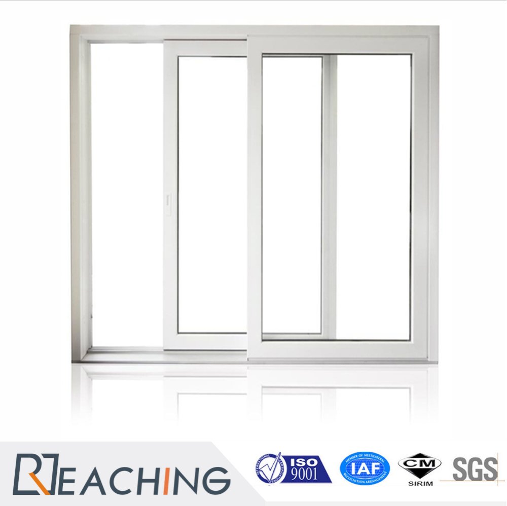 China Supplier 2 Tracks Aluminium Frame Sliding Glass Window with ...