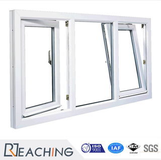White Colour UPVC Profile Tilt and Turn Window with Low-E Glass Pw025