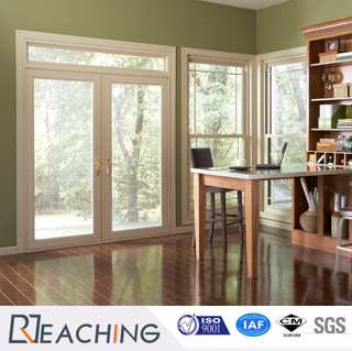 T Shape Modern Design Aluminium Door with Dougle Tempered Glass Manufacturer in Guangdong