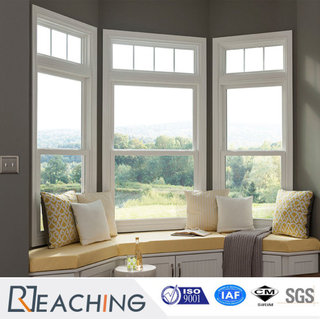 Superior Performance Vinyl UPVC Hung Windows in Bay Shape