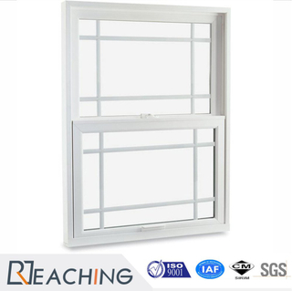 China Factory Sale UPVC Vinyl Single Hung Glass Window for Home Use
